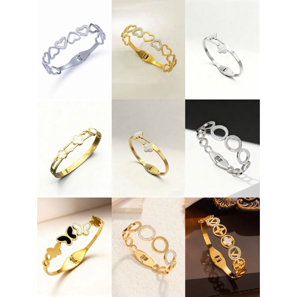 Pulseira Feminina Trevo da Sorte em Aço Titânio – Antialérgica, Não Escurece, Delicada para Presente em Oferta na Shopee