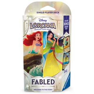 STARTER DECK DISNEY LORCANA SET 9 FABLED ARIEL MULAN CARTAS BARALHO INGLÊS TCG JOGO CARD PRINCESAS em Oferta na Shopee