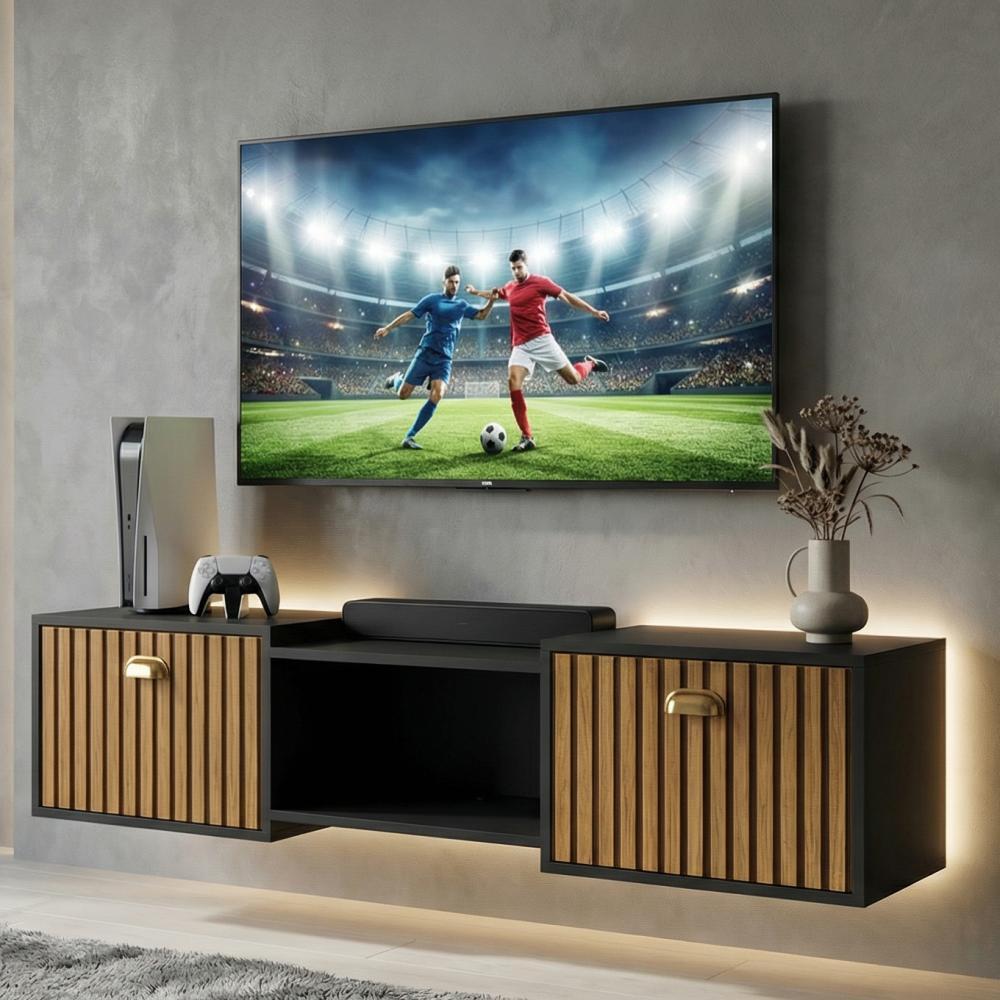 RACK SUSPENSO HOME SHOP 1.20 – DESIGN MINIMALISTA, ORGANIZAÇÃO E SOFISTICAÇÃO PARA SEU AMBIENTE