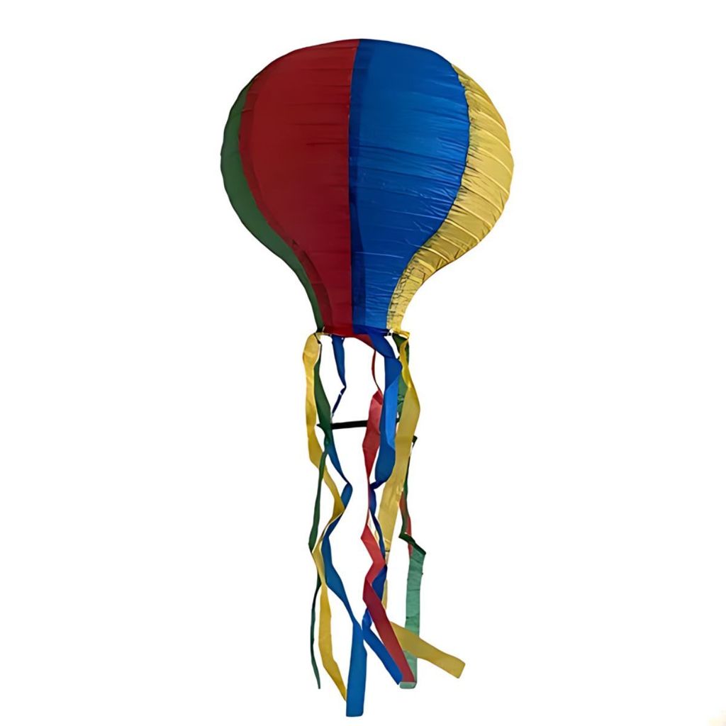 Balão Lanterna Festa Junina Colorido 62x25cm Decoração Arraiá São João