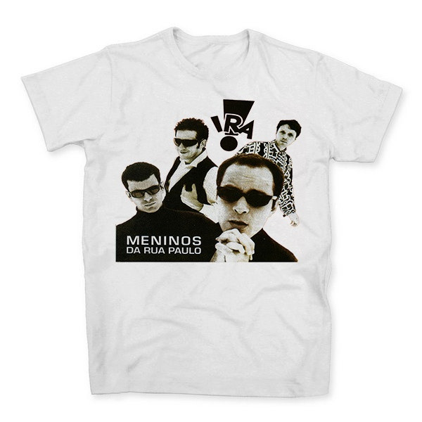 [Camiseta Premium em Algodão Puro]GXG Camiseta Algodao Ira Meninos da Rua Paulo Banda Rock Nacional MPB Ira!