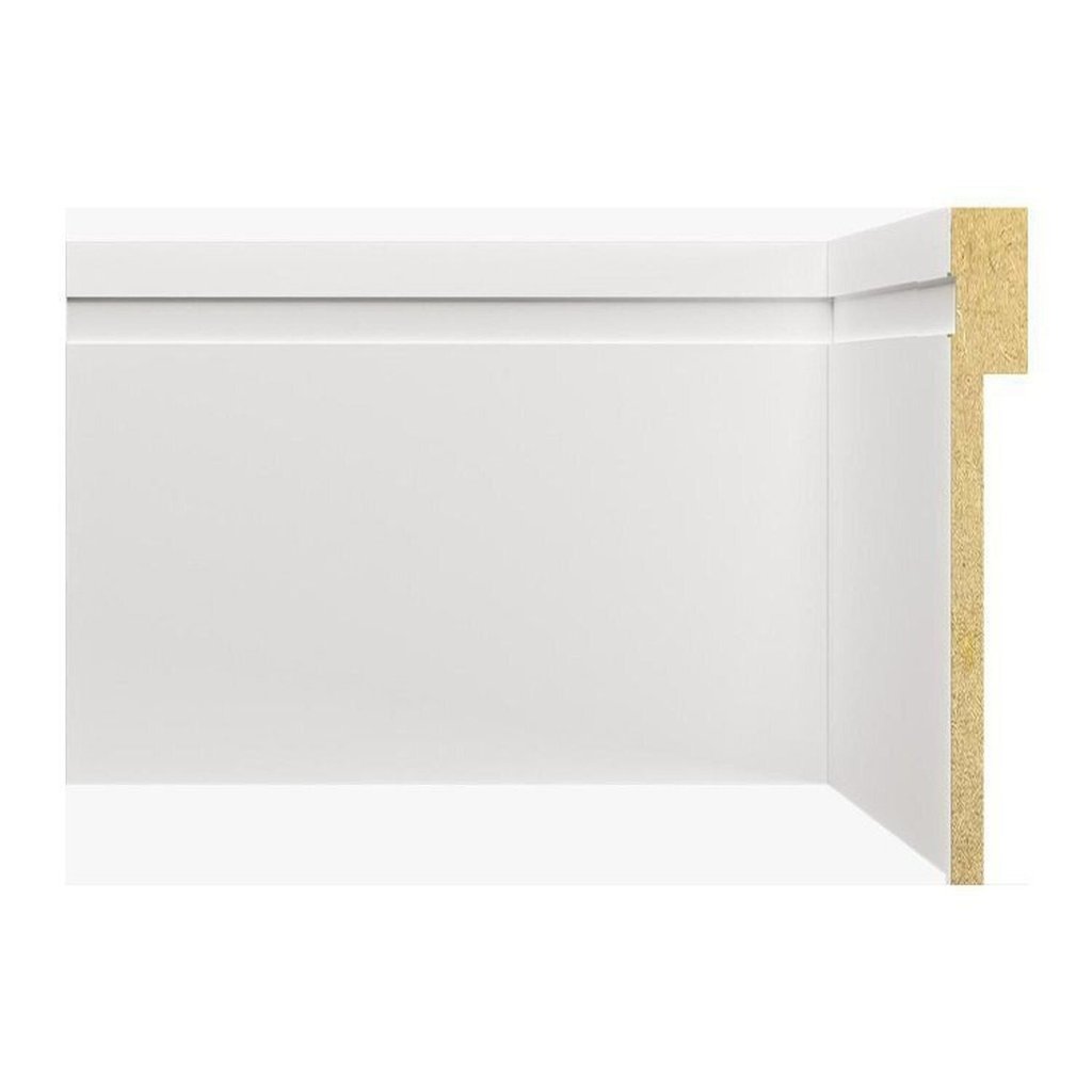 Rodapé MDF Frisado 12CMX2,40m 1202 Moldufama Kit 7,2m 3