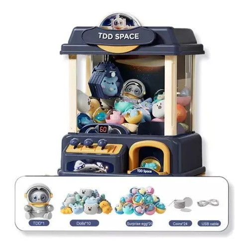 Mini Máquina Grua Pegar Usinho Infantil Bichino 31 Pelúcias