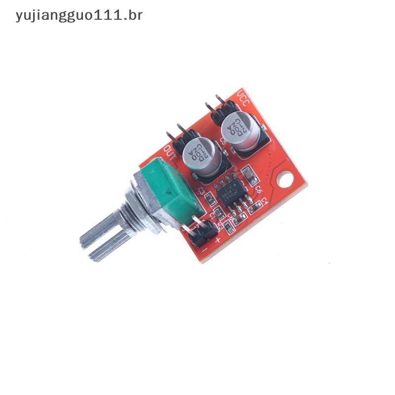 # Novo LM386 Placa Amplificadora De Potência De Microfone De Eletreto Ganho 200 Vezes DC 3.7V-12V .