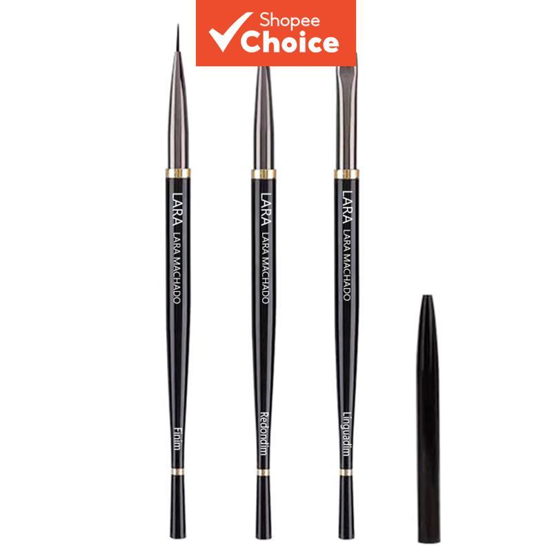 Pincel preto para unhas, pincel em gel para manicure, caneta de extensão de gel acrílico UV, esmalte em gel para unhas