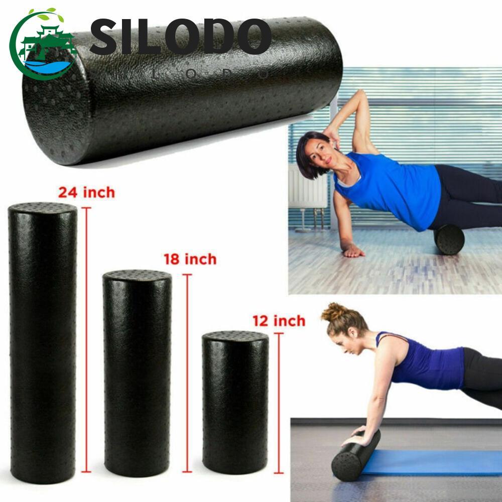SILODO Espuma Rolo Body Building 4 Tamanhos Com Pontos De Gatilho Treinamento Massagem Crossfit Pilates