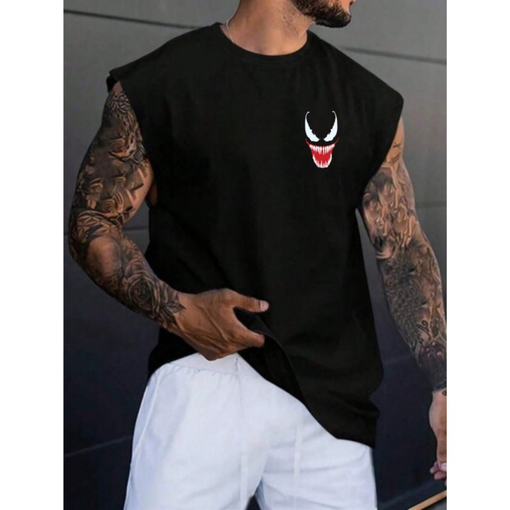 Camisa Regata Venom Camiseta Oversized Masculina Premium Machão Cavada