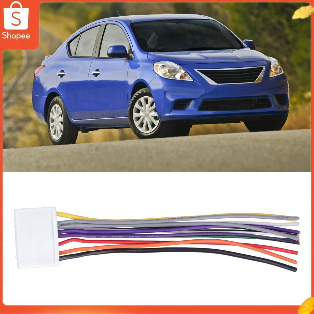 Hap Chicote de fiação de áudio Abs Material CD Player Desempenho durável e estável para conversão de carro Versa Sunny