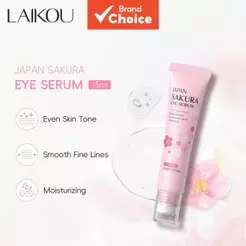 LAIKOU Japão Sakura Essência de Sérum para os Olhos Remove Bolsas Olhos Desvanece Rugas Anti-Inchaço 15ml