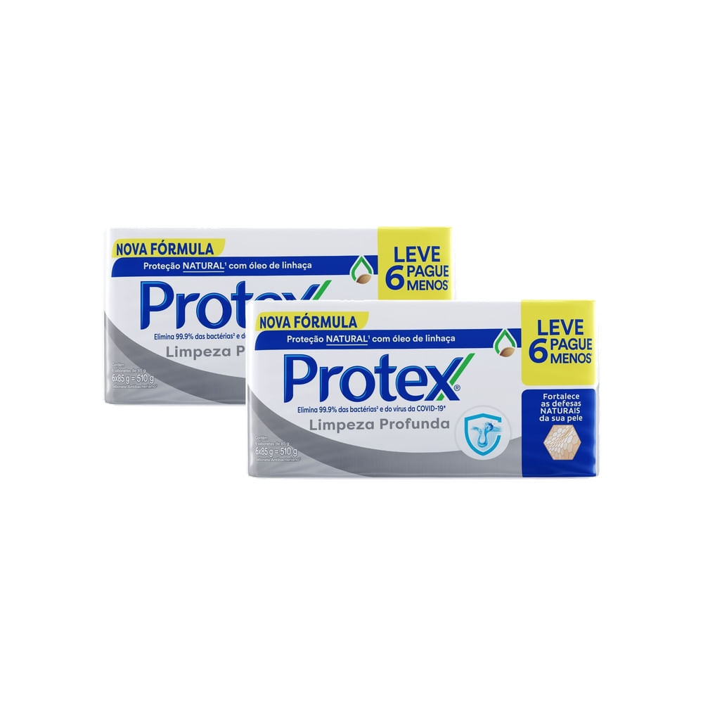 Kit 2 Sabonete Protex Limpeza Profunda Original 85g cada Leve 6 Pague 5 em Oferta na Shopee