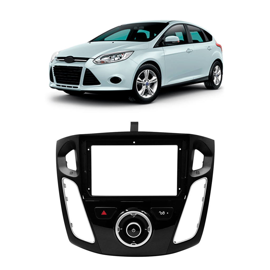 MOLDURA 2 DIN FORD FOCUS 2012 A 2017 9 POL EXPEX EPX9FD002
