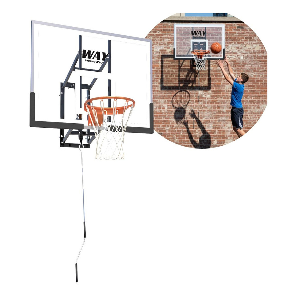 Tabela de Basquete Com Aro Rede Completa Vidro Temperado e Ajuste de Altura Perfeita para Quintais Garagens e Treinos em Oferta na Shopee