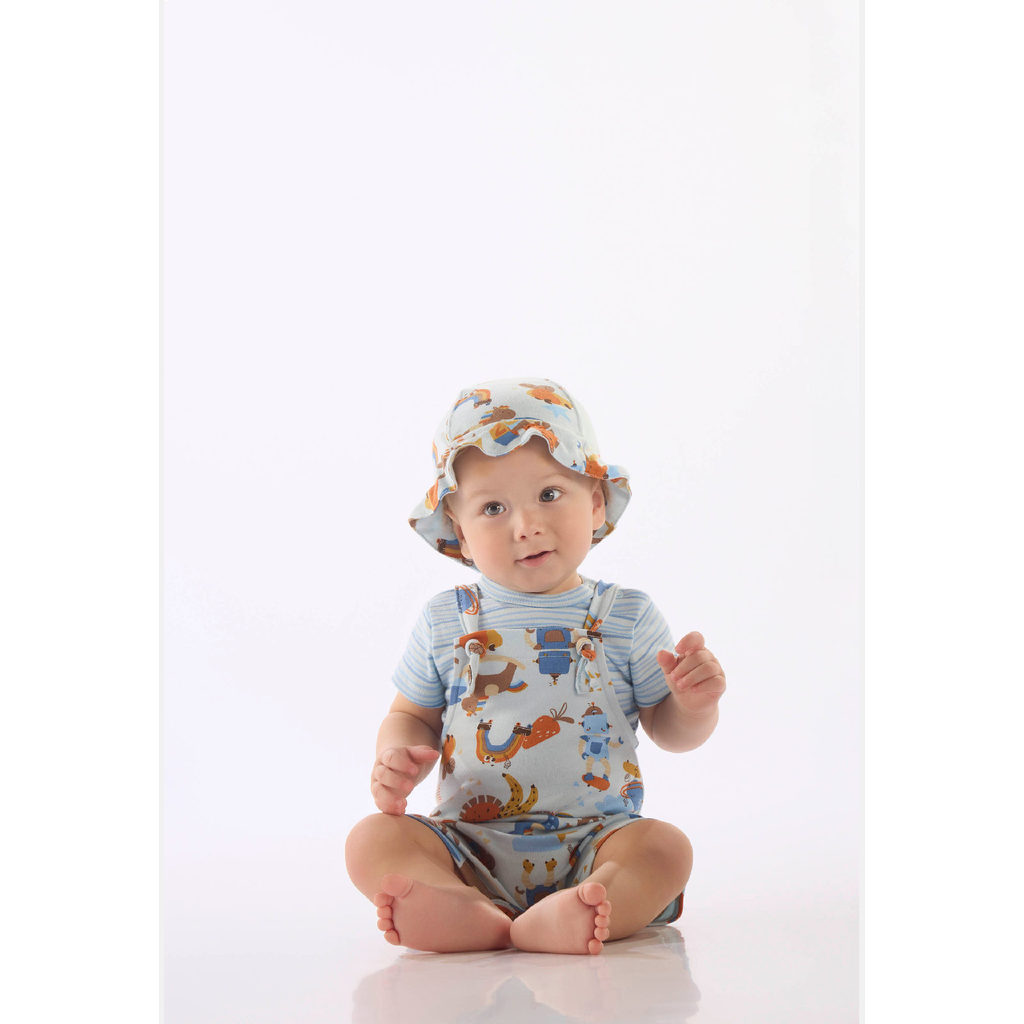 Conjunto Comfy Body Jardineira Up Baby