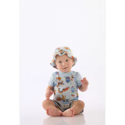 Conjunto Comfy Body Jardineira Up Baby