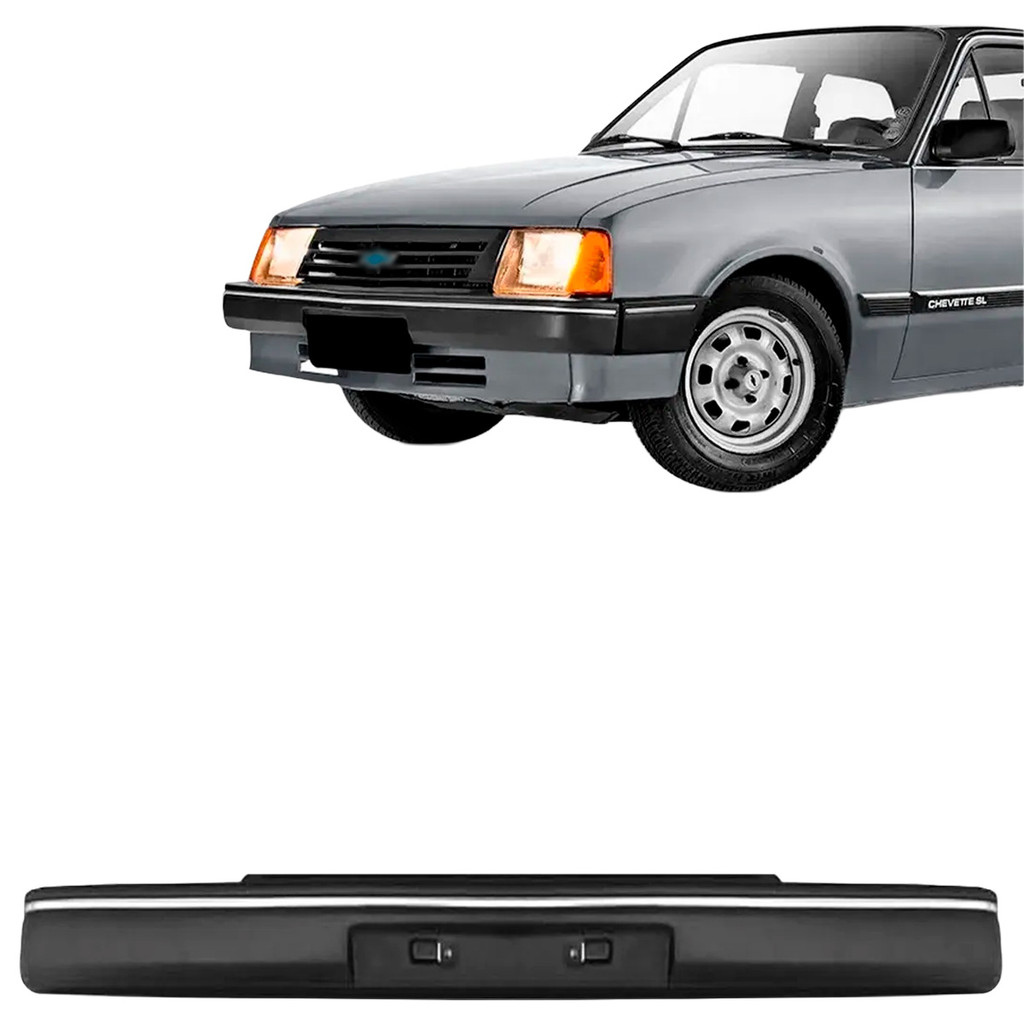 Parachoque Dianteiro Chevette 87 88 89 90 91 92 93 Preto Texturizado Com Friso