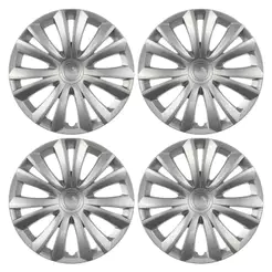 Calota Aro 14" cor Prata modelo C3/C4 14/15 Jogo c/ 4 Calotas Grid - 136AR-PTA-E