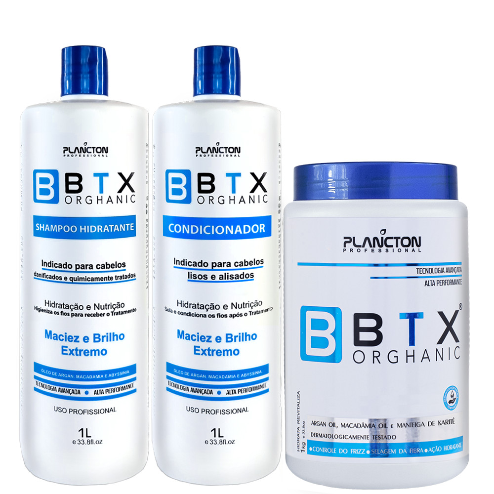 Combo BTX CAPILAR ORGHANIC Máscara Revitalizante 1kg