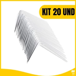 Kit 10 Pcs/15 Pcs /20 Pc Suporte Para Prateleira Cantoneira Prateleira Suporte Mão Francesa 10x12cm