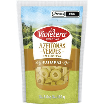 Azeitona verde fatiada La Violetera 310g
