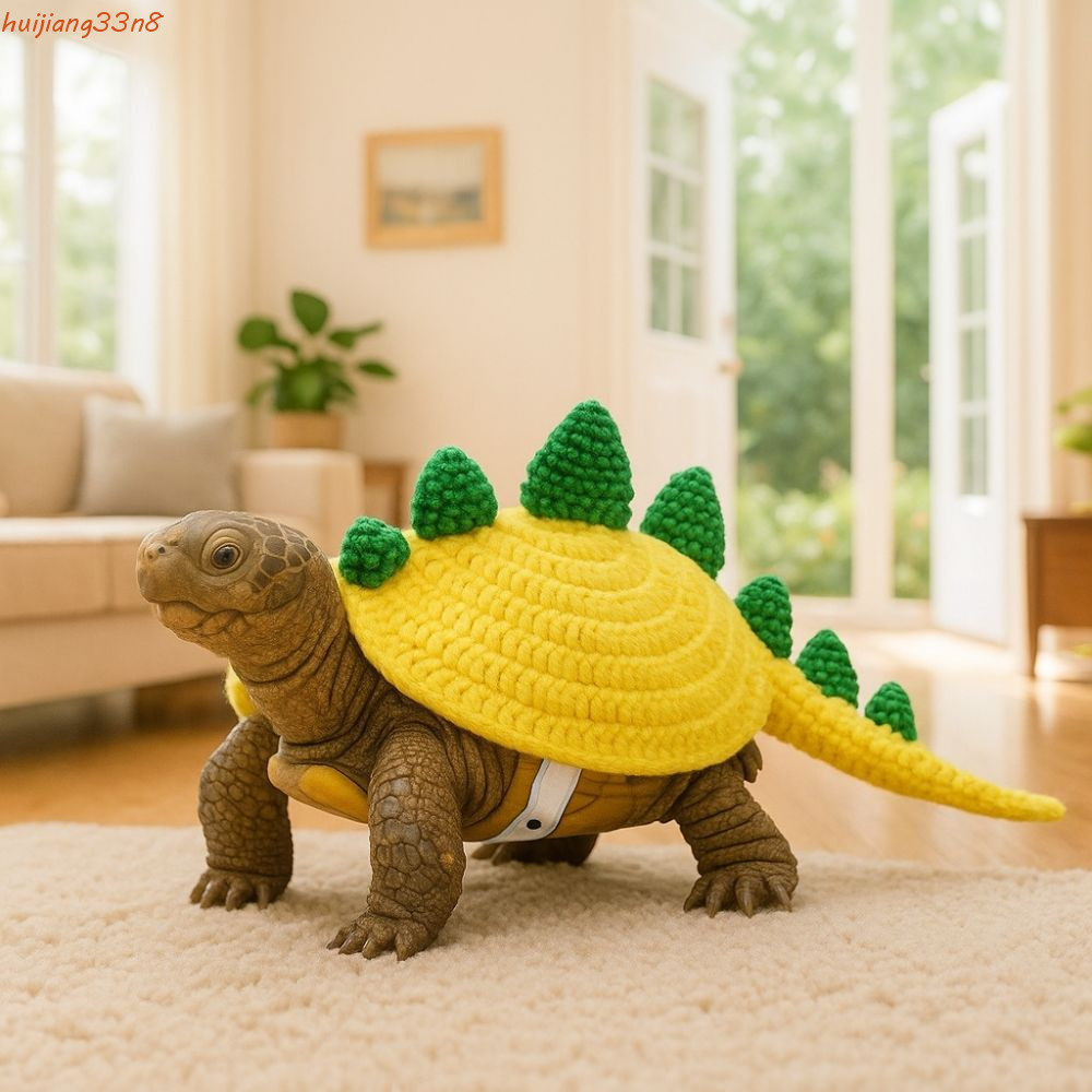 Suéter De Malha De Tartaruga HUIJIANG , Roupas Ajustáveis Para Animais De Estimação De Desenho Animado , Moletom Quente