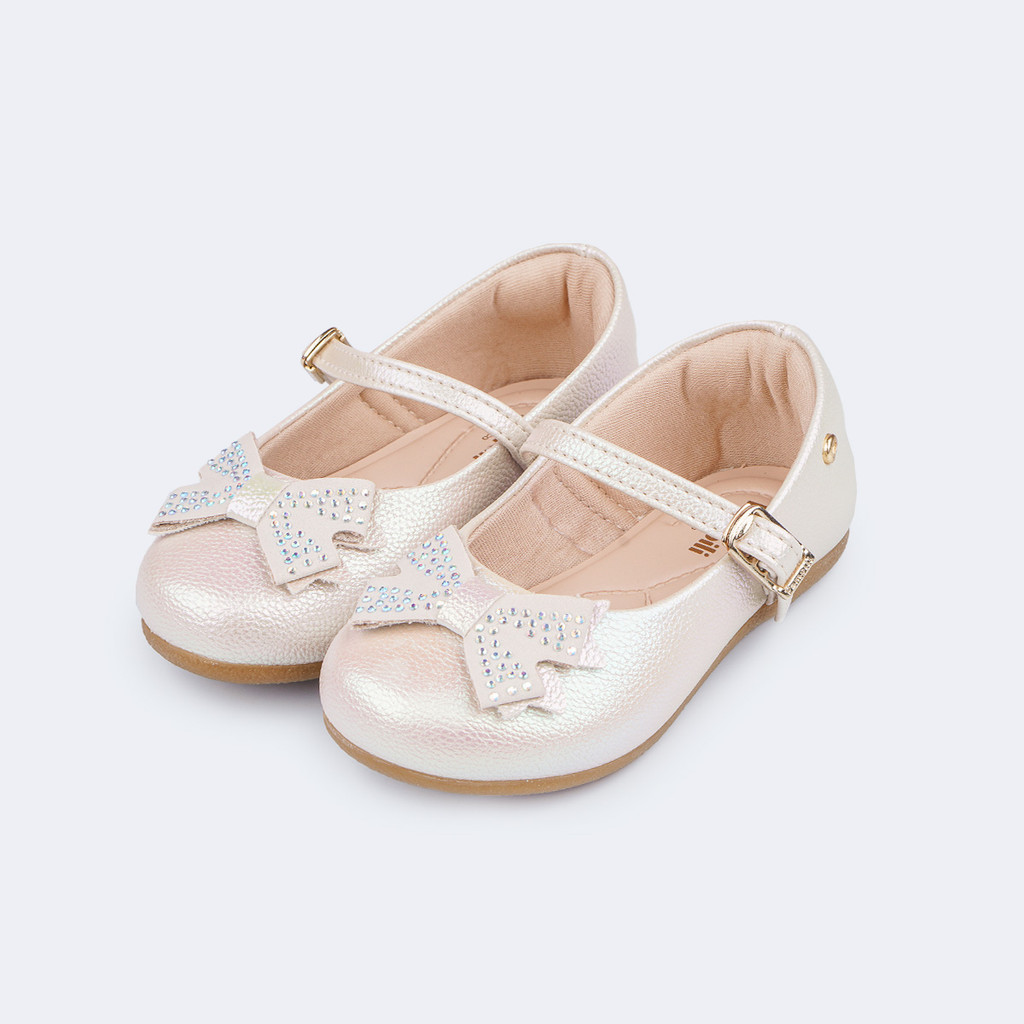 Sapatilha Infantil Menina Mini Laço com Glitter Pampili