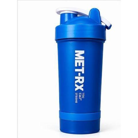 COQUETELEIRA AZUL 700ML SHAKER FITNESS  NÃO VAZA | BPA FREE | IDEAL PARA WHEY E ACADEMIA