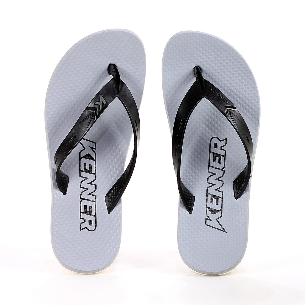 Chinelo Kenner New Summer Cinza e Preto - Masculino