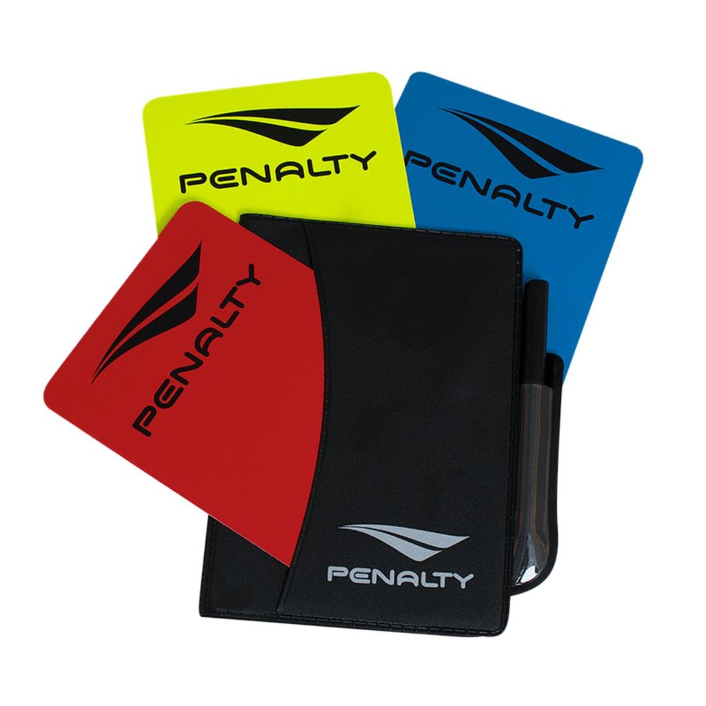 Cartão Penalty Arbitro Juiz Treinador Oficial + Lapis + Carteira  Futebol Campo Futsal Salão Society