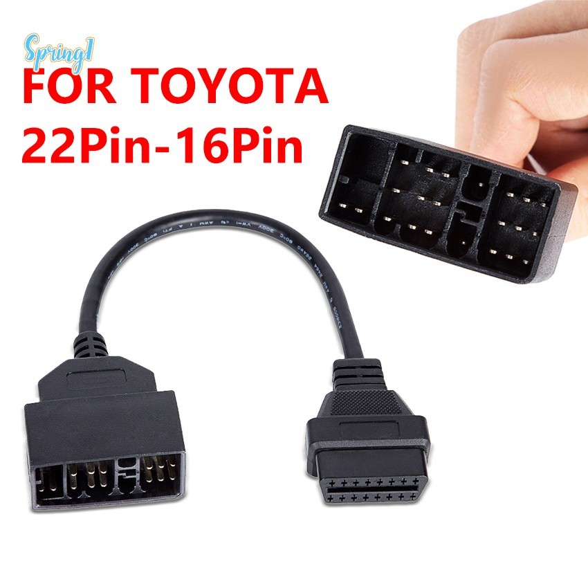Adaptador Conversor TOYOTA OBD1 Para OBD2-Cabo De Scanner De Diagnóstico Fêmea De 22 Pinos 16