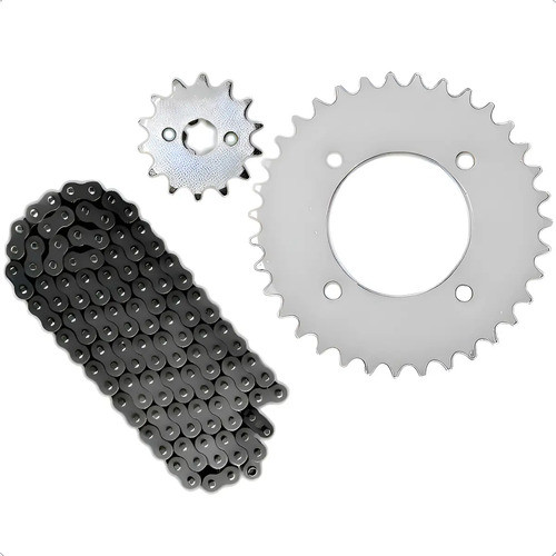 Kit Relação Honda Biz 125 Todas Aço 1045 Branco