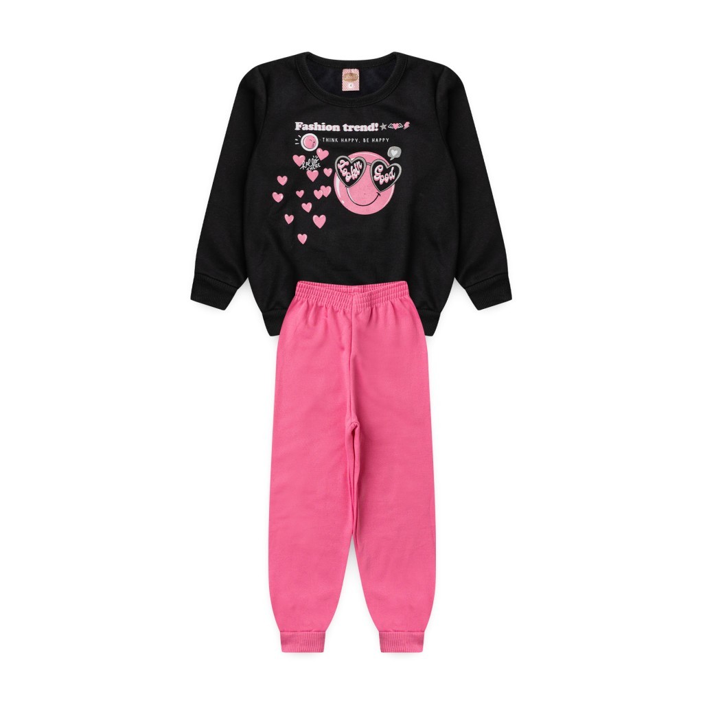Conjunto Feminino Infantil Tendência Da Moda