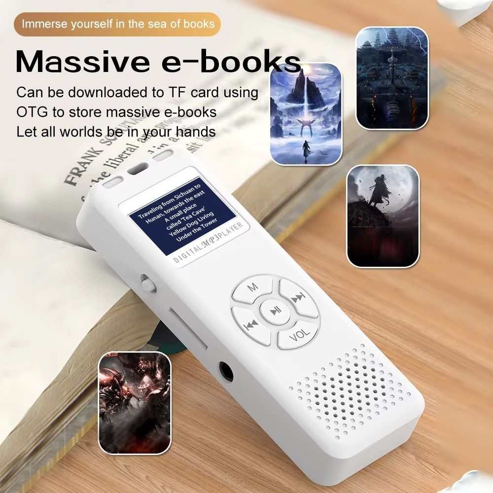 Leitor De Música MP3 , MP3 De Estudante De Tira Longa De Cor Sólida , Com Botões Mini Reprodutor Simples Ultrafino — imagem 2 de 2