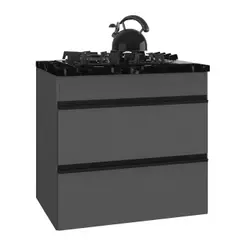 Balcão de Cozinha para Cooktop 70cm 1 Porta 1 Gaveta Suspenso Milano Multimóveis MP2415