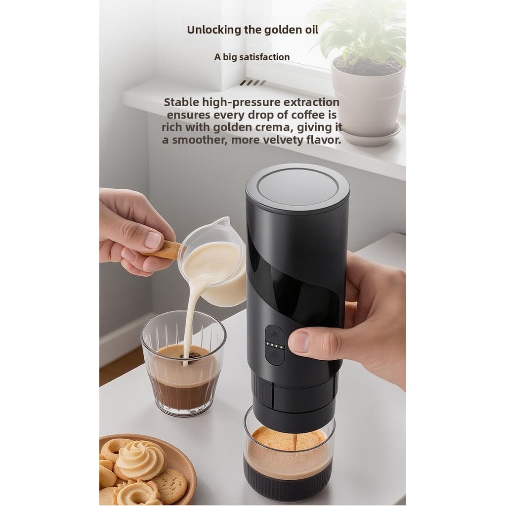 Cápsula elétrica sem fio americana Espresso KCUP, locomotiva de café, máquina de café portátil doméstica, viagem ao ar l