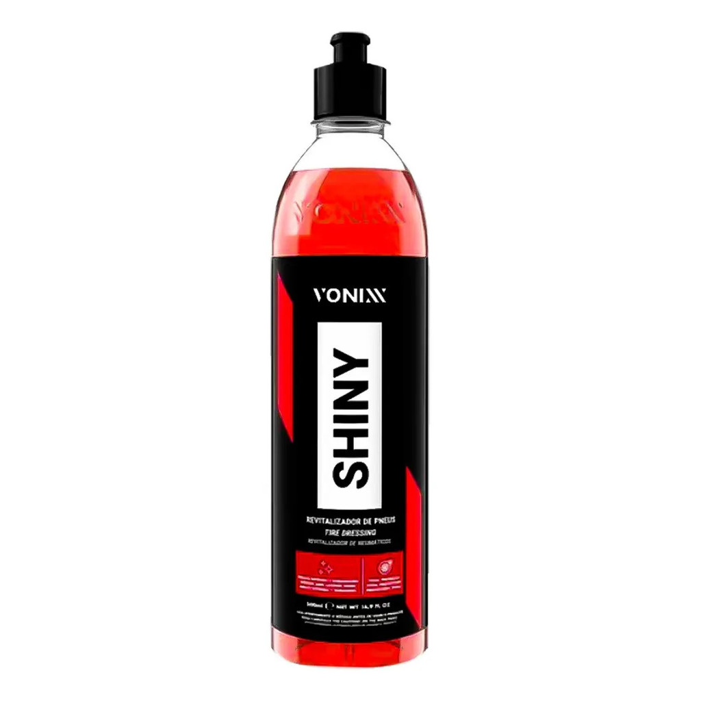 Shiny Revitalizador Pneu Pretinho Vonixx 240ml Vermelho