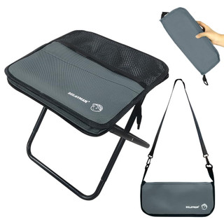 Cadeira RULAYMAN dobrável portátil, leve, 310g, suporta 150kg, ideal para camping e piqueniques.