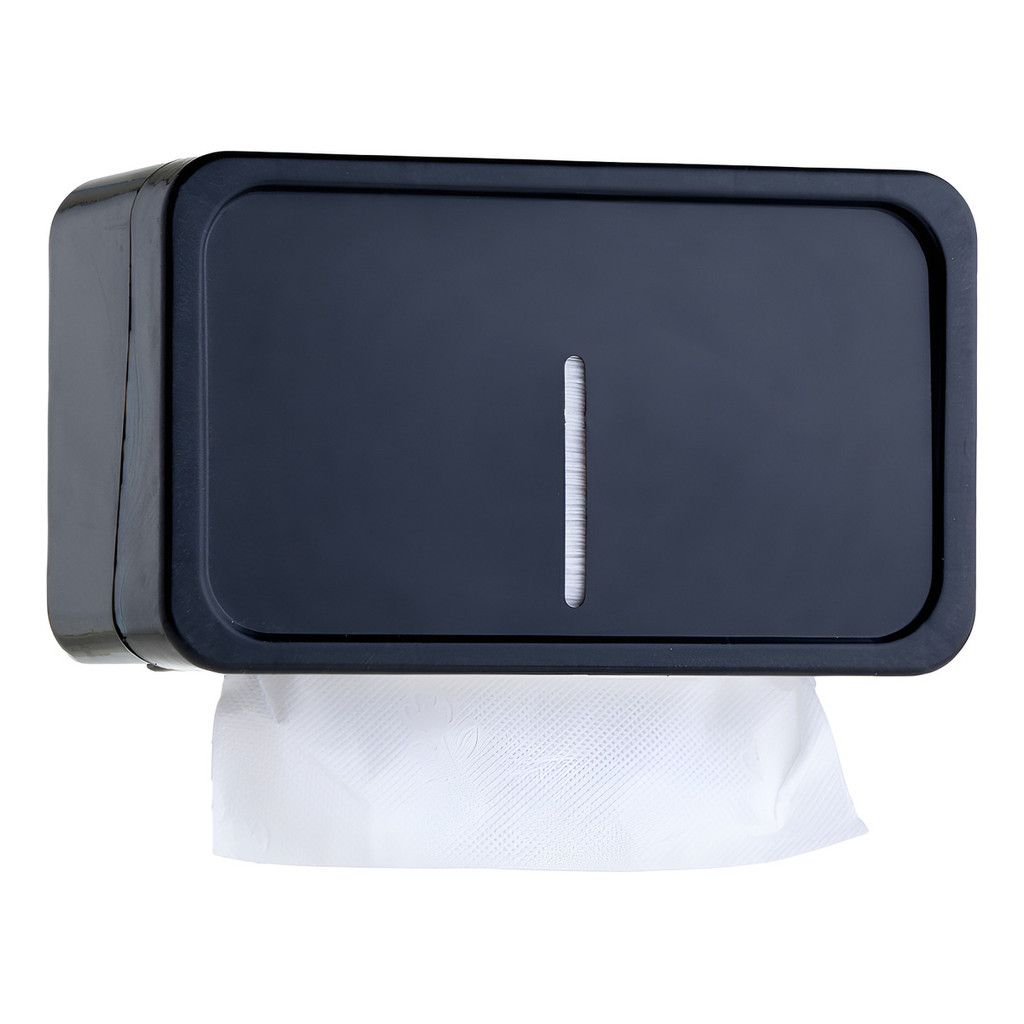 Papel Tolha Dispenser Banheiro Comercial Preto Moderno