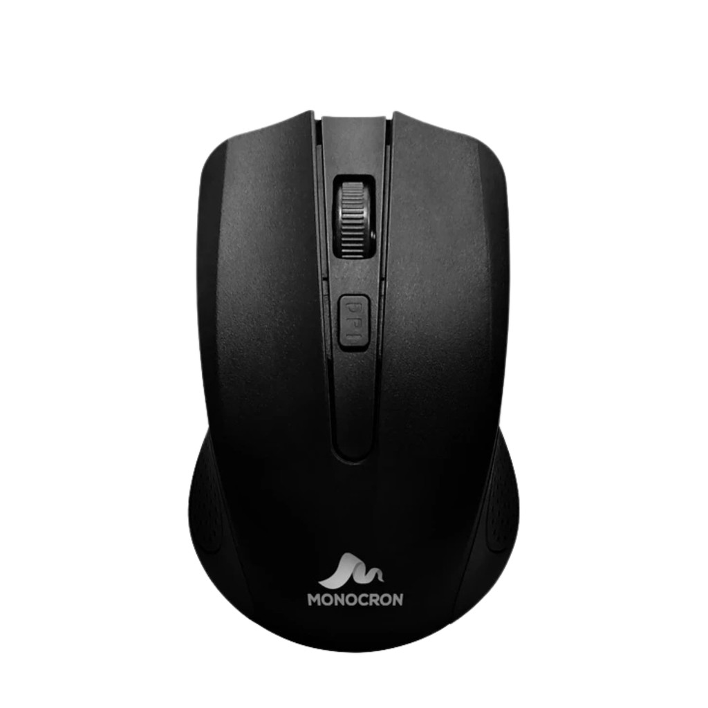 Mouse Óptico Wireless 2.4GHz Sem fio MN4W310 Preto Monocron Escritorio Ergonomico USB