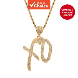 Colar com Pingente de Letra Clássica Simples para Homens - Joias de Moda Glamourosa Rock e Hip Hop em Oferta na Shopee