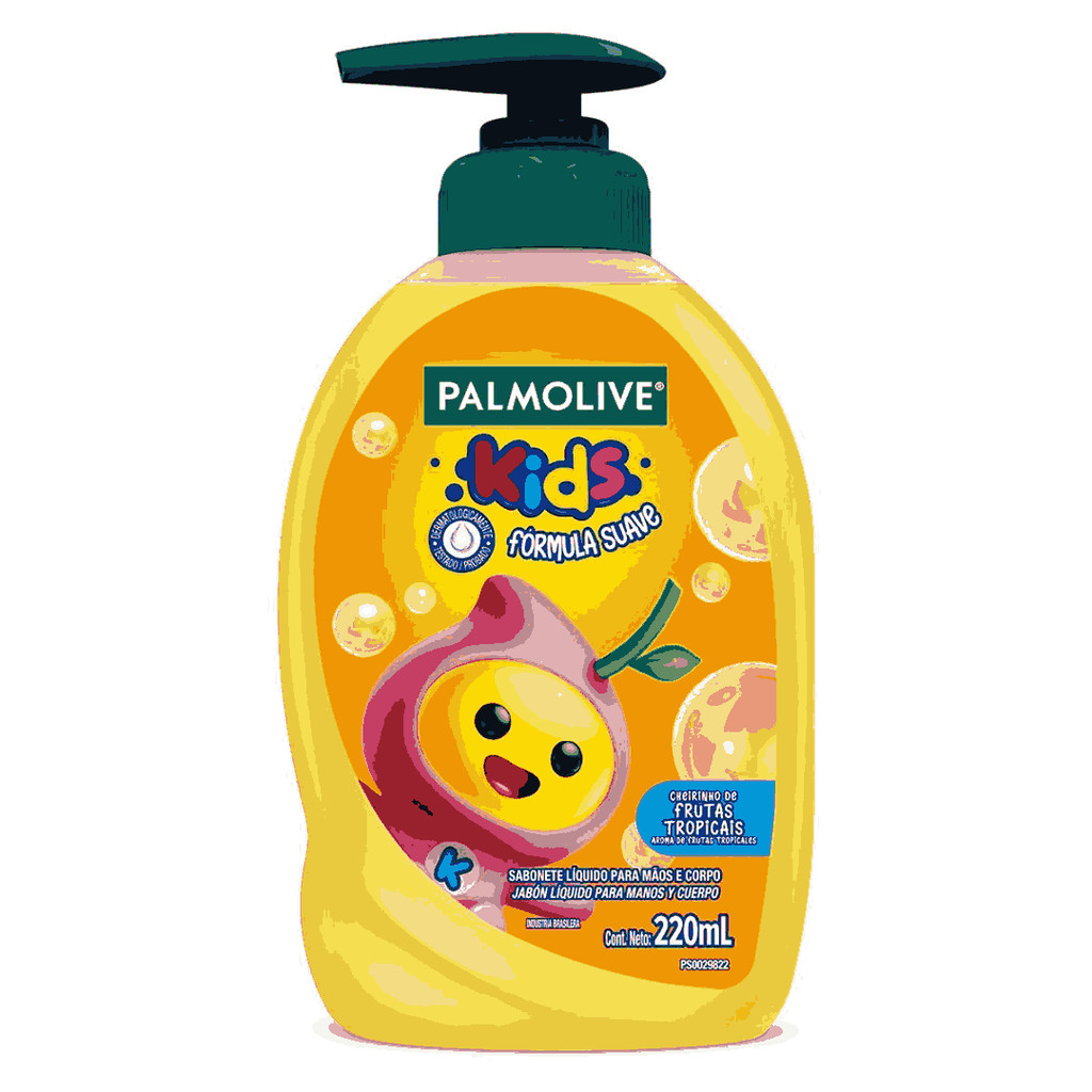 Sabonete Liquido Infantil Palmolive Kids Splashers 220ml