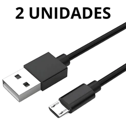 Kit 2 Cabos V8 Micro USB Reforçados para Carregamento