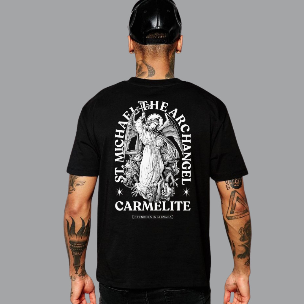 Camiseta Blusa São Miguel Arcanjo Religiosa 100% algodão Exclusiva P ao G3 Plus Size