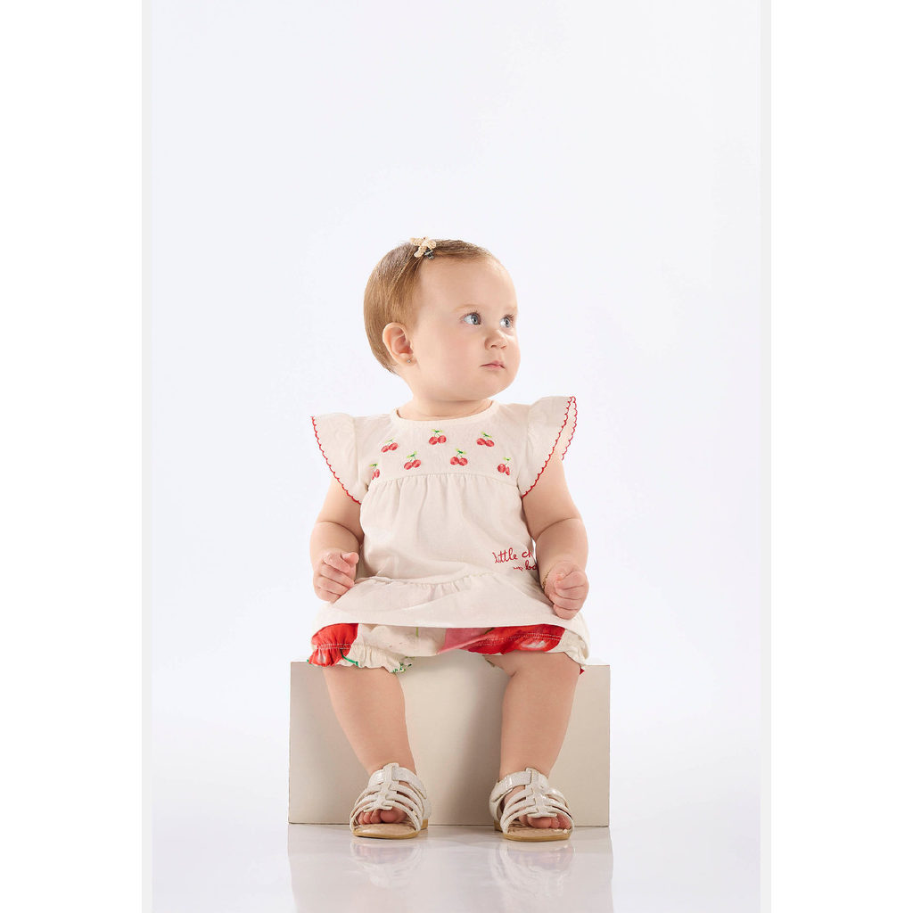 Conjunto Cereja Bata Calcinha Up Baby