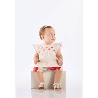 Conjunto Cereja Bata Calcinha Up Baby em Oferta na Shopee