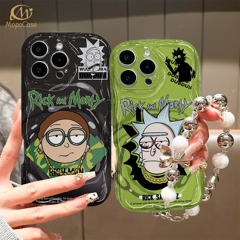 Capa Para Samsung A56 A36 A55 A54 A16 A15 A14 A05 A51 A52 A34 A35 A32 A13 A12 A04E Rick Morty Caso De Telefone Mopo