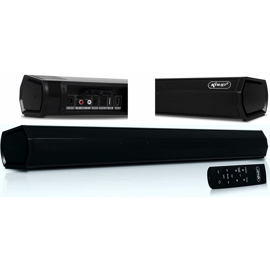 Soundbar Home Theater 2.0 Canais P/ Tv Smart Tv Bluetooth Usb Entrada óptica Hdmi Arc Rádio Fm Controle 60w Knup em Oferta na Shopee