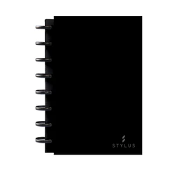 Caderno de Discos A5 80 Folhas - KitDisc Capa:Preto