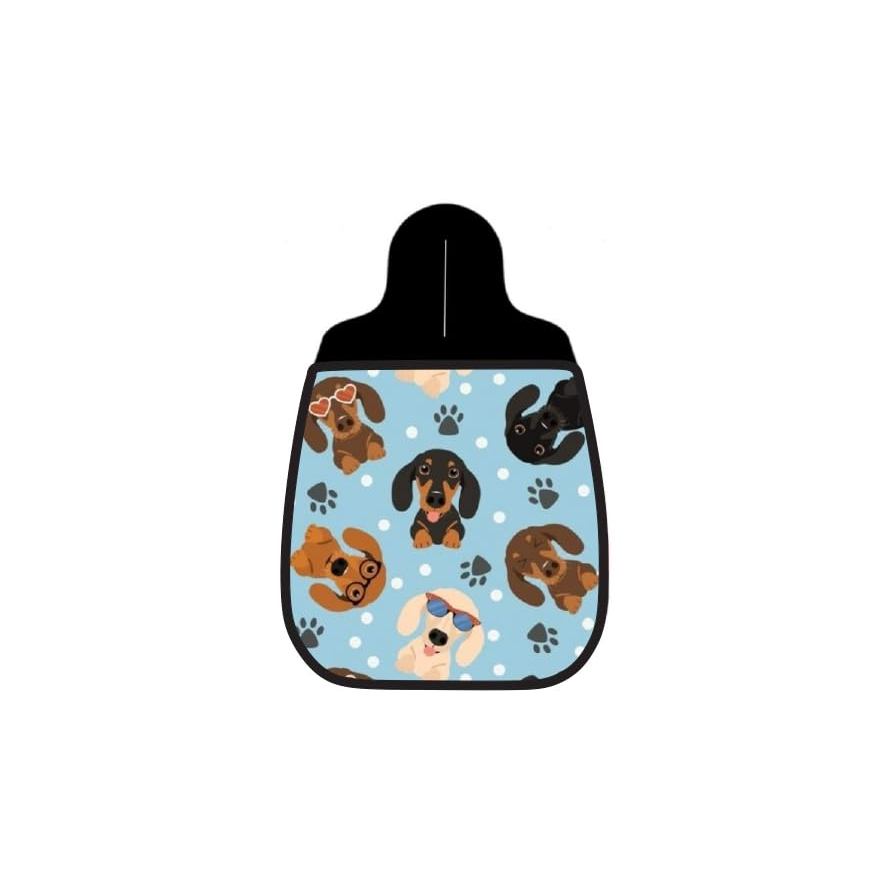 Lixeira De Carro Organizador Lixinhocar Arte Dachshund Óculos