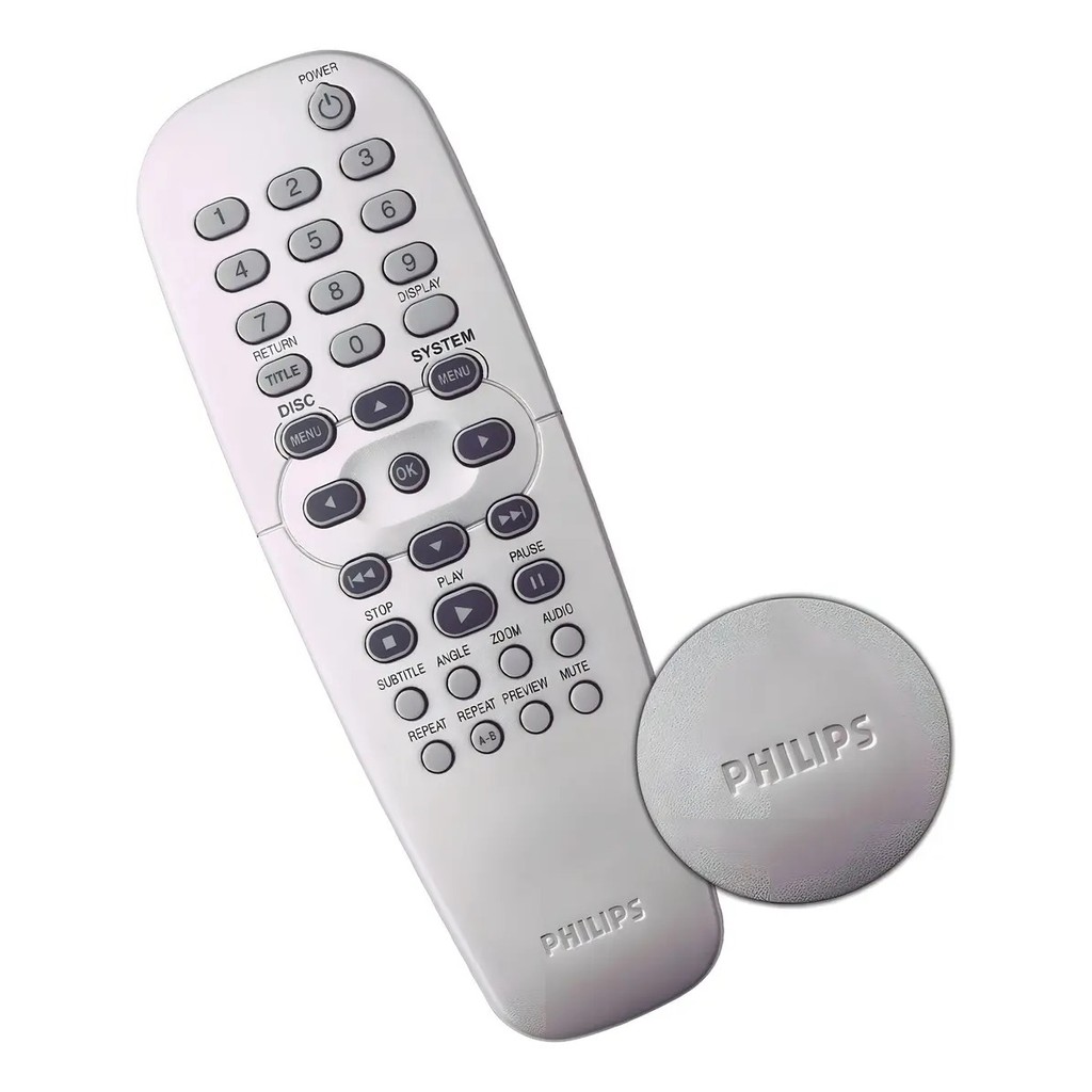 Controle Remoto Dvd Philips  Cor Prateado