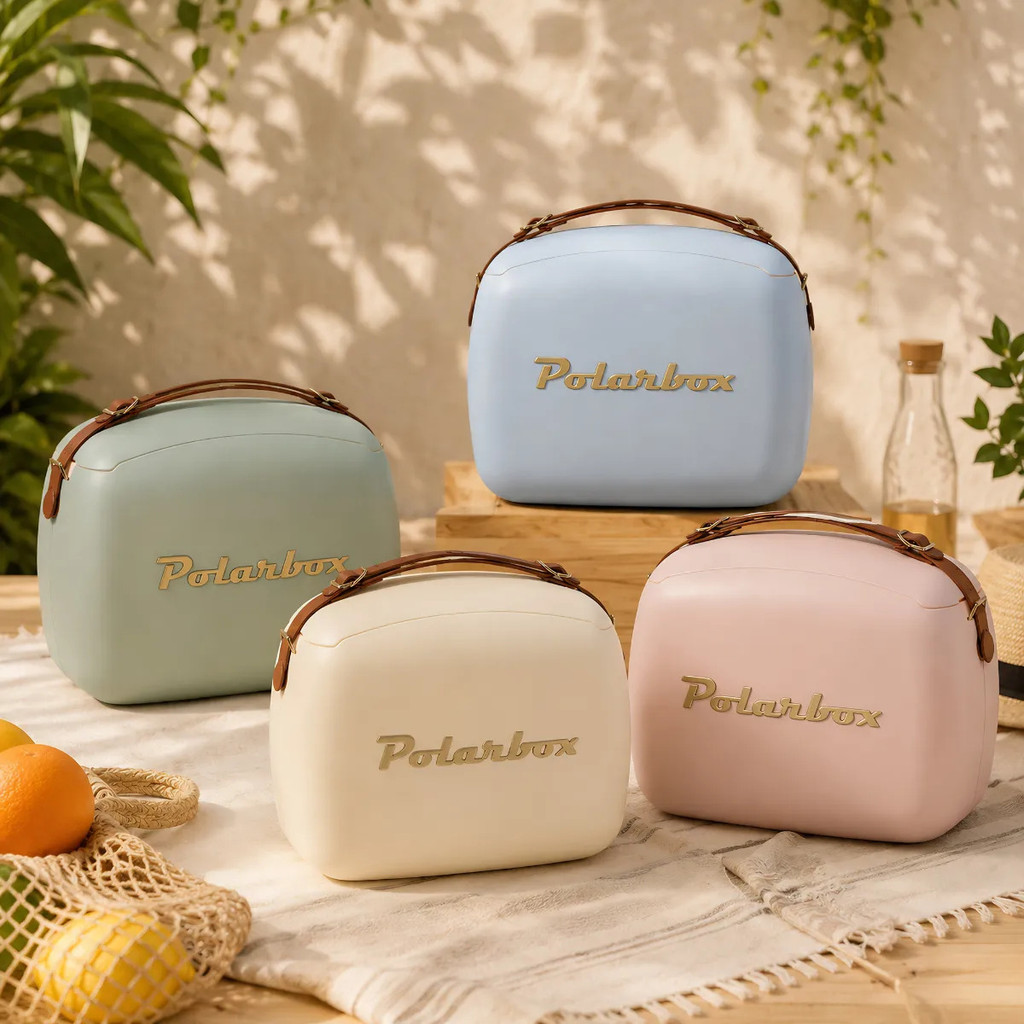Polarbox Bolsa Térmica Cooler 6 Litros Marmita Portátil Lancheira Retrô Com Pote Praia Fitness